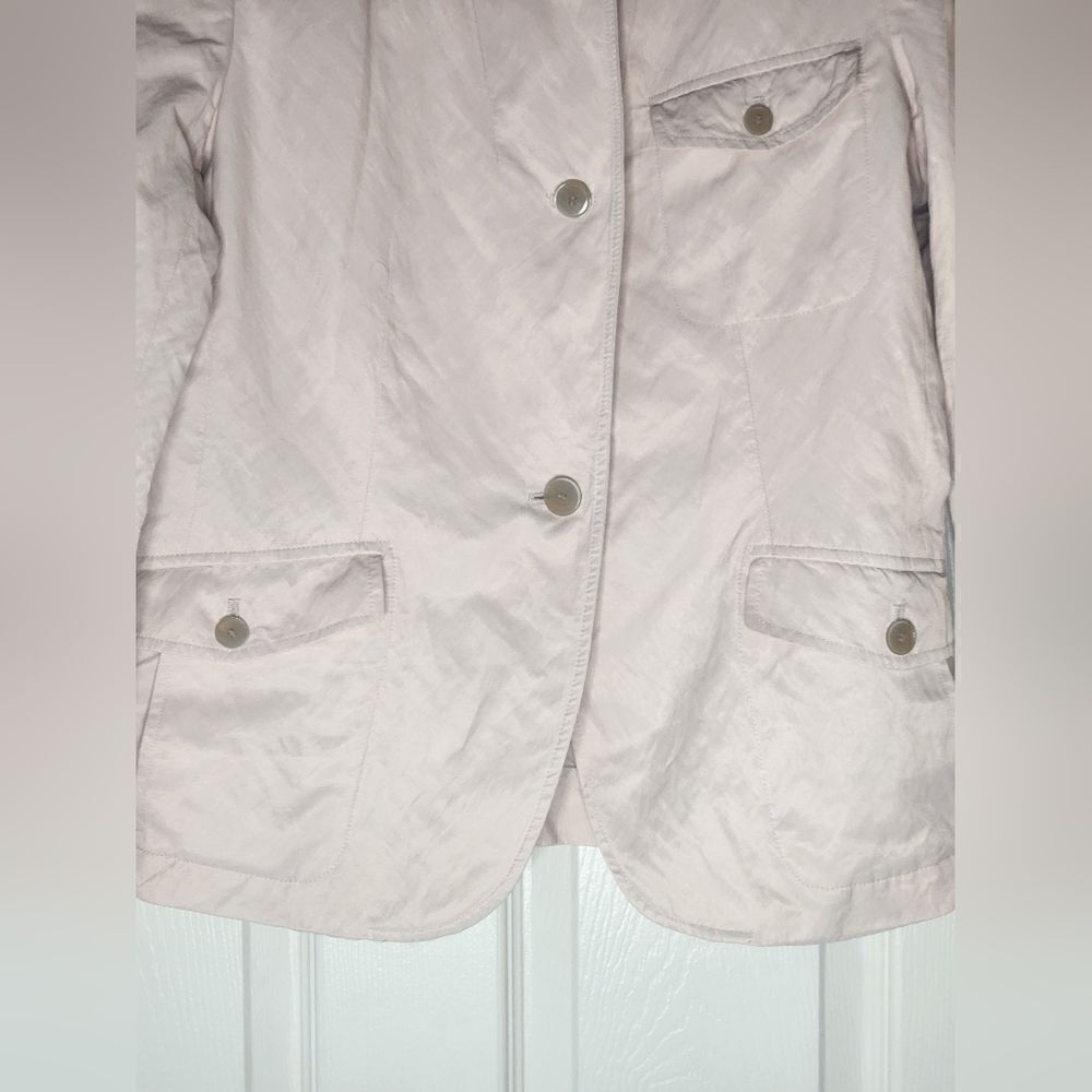 Talbots Kate Fit 12 Dusty Pink Pockets Part Lined 3 Buttons Women Blazer Jacket - Picture 6 of 12